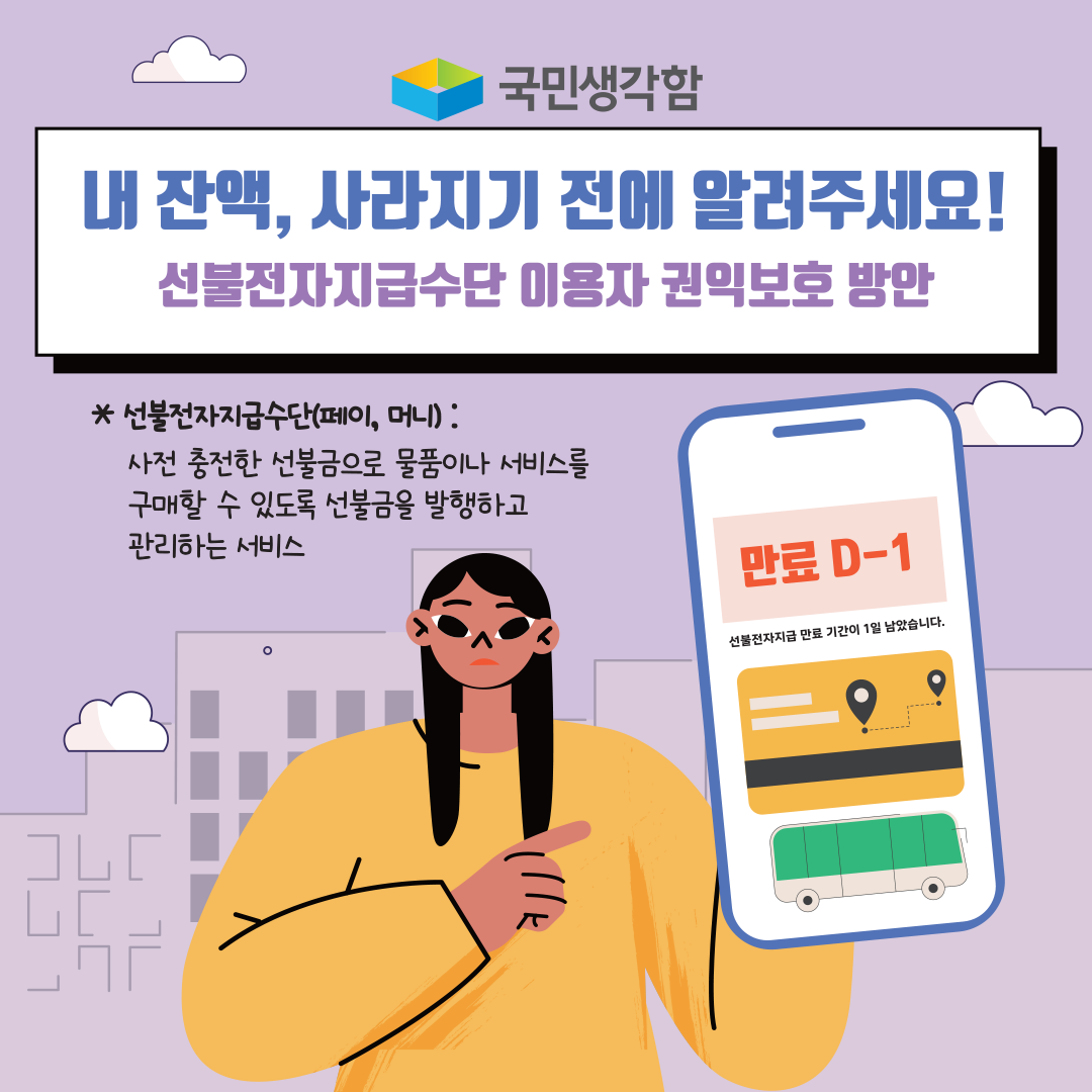 선불전자지급수단(페이, 머니 등) 이용자 권익보호 방안